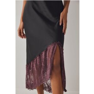 Free people purple lace skirt black intimately